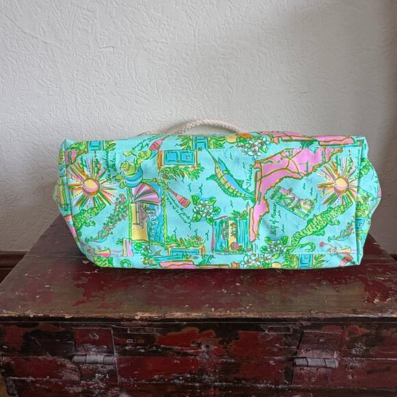 Lilly Pulitzer Pop Party Florida Shoreline Tote - NWT - Picture 4 of 11